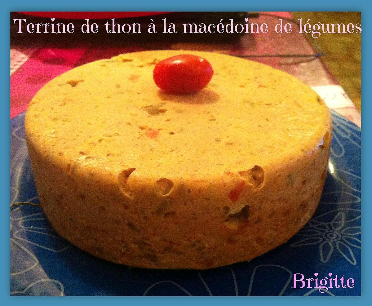 recette TERRINE DE THON A LA MACÉDOINE DE LÉGUMES au COOKEO