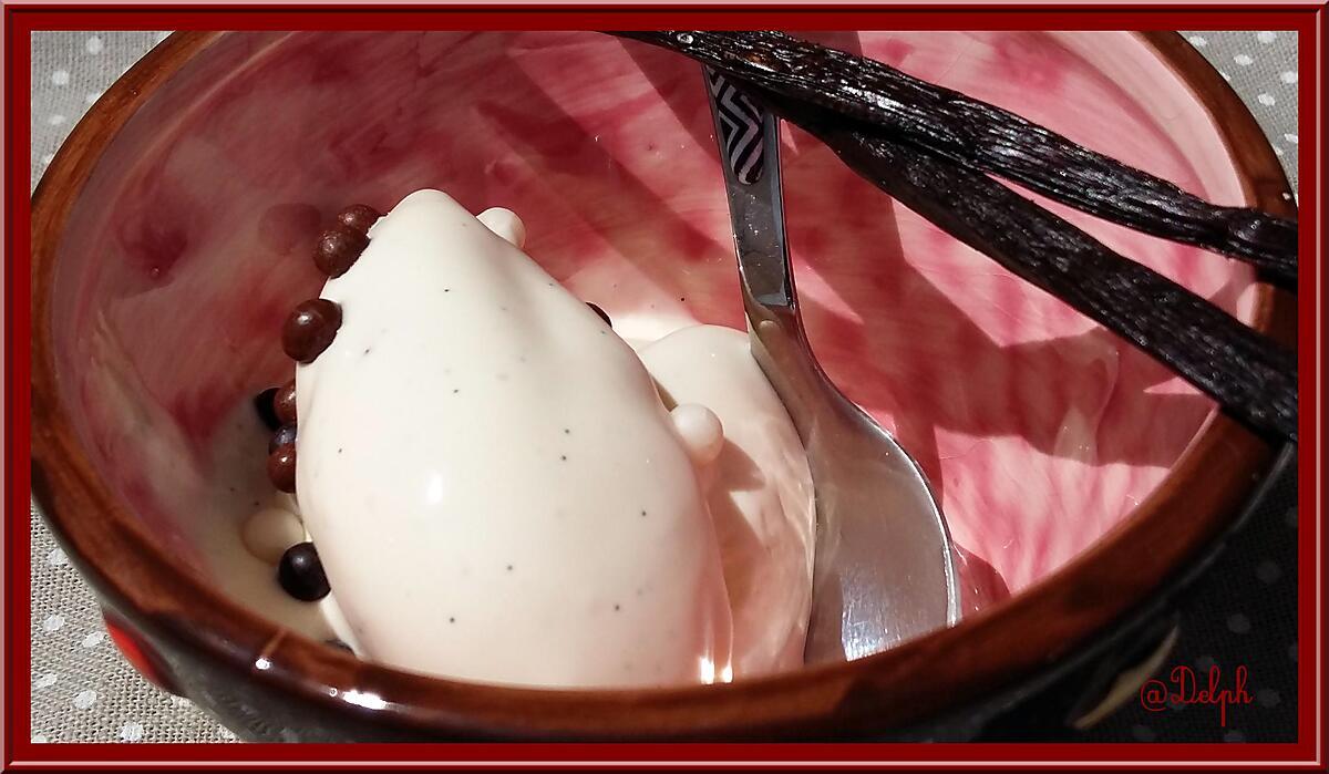 recette Crème glacée au mascarpone vanillé