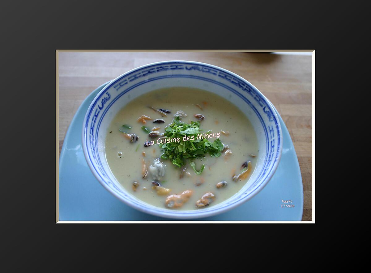 recette Velouté de Moules à la Normande