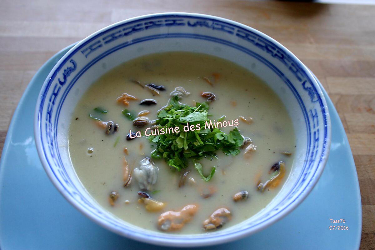 recette Velouté de Moules à la Normande