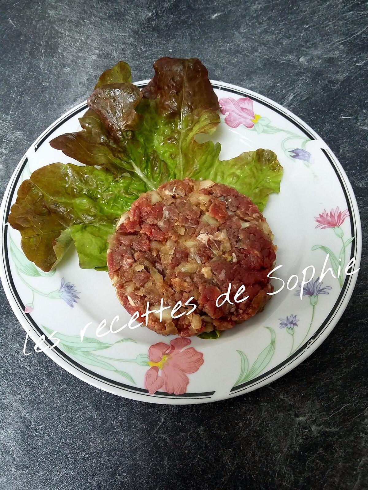 recette Steak haché aux oignons