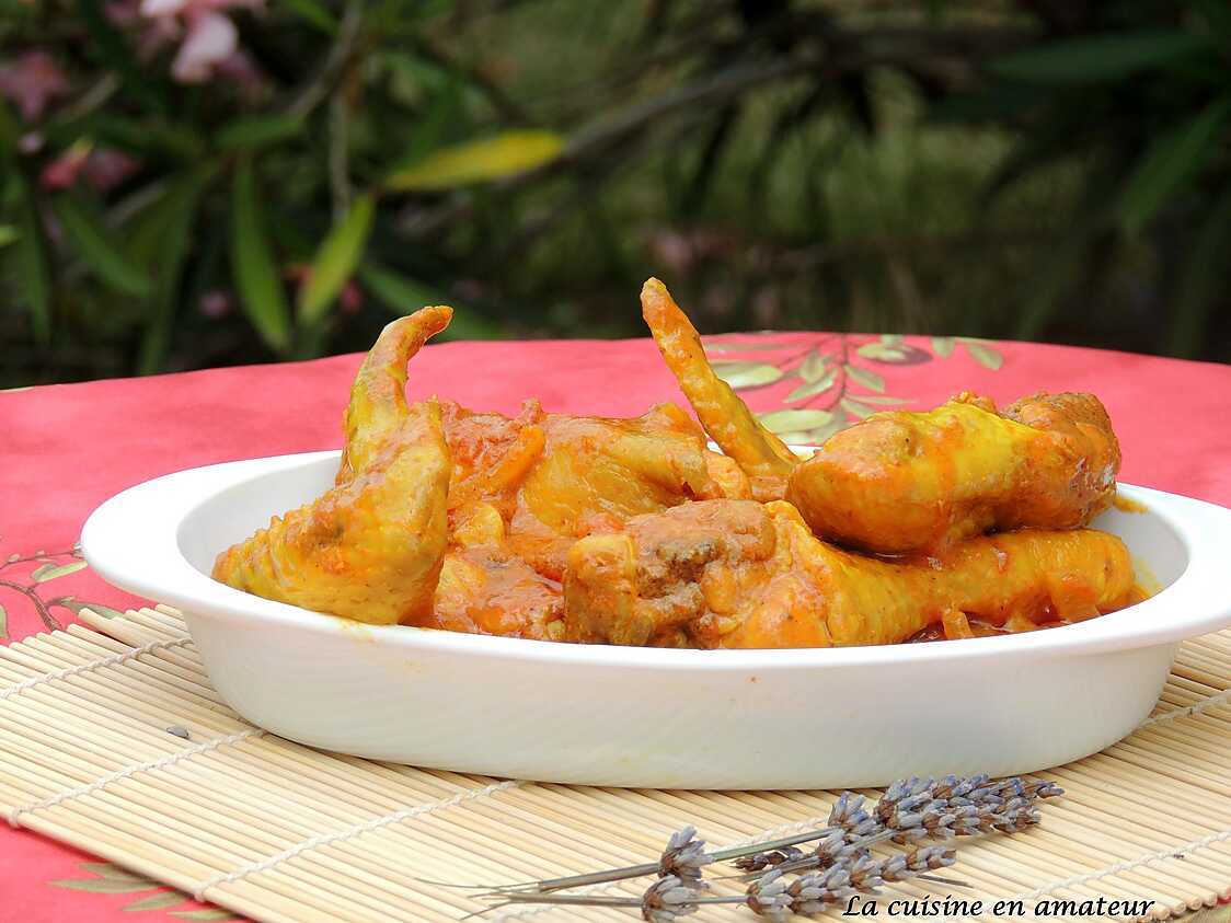 Recette de Poulet tandoori au lait de coco