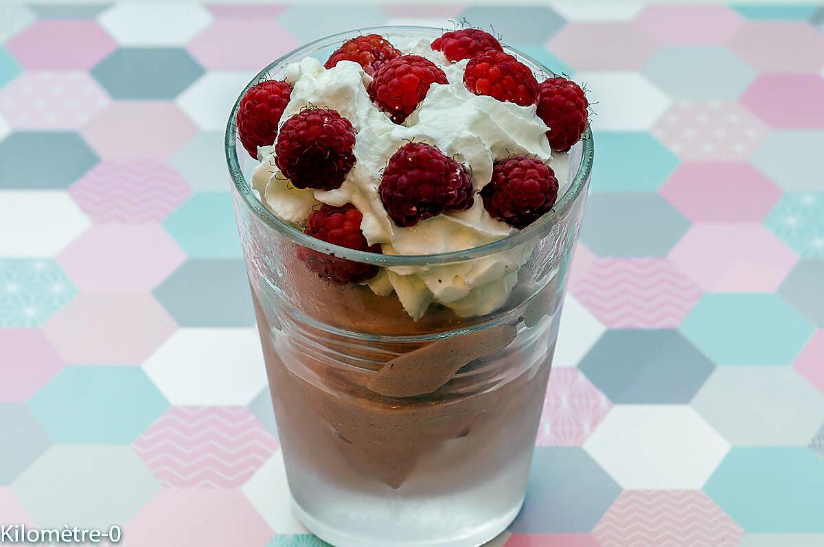 recette Coupe de glace à la framboise et à la chantilly