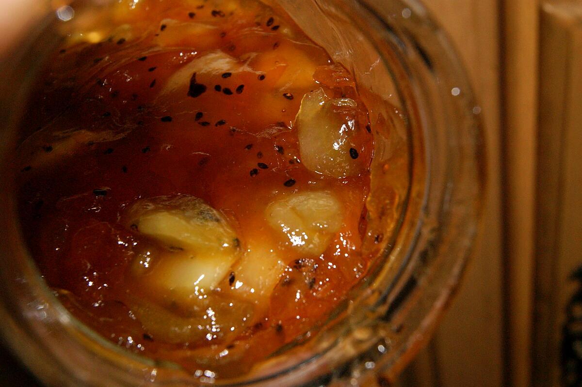 recette Confiture Pêches/abricots/kiwis