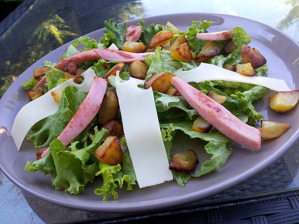 recette Salade au cervelas poêlées