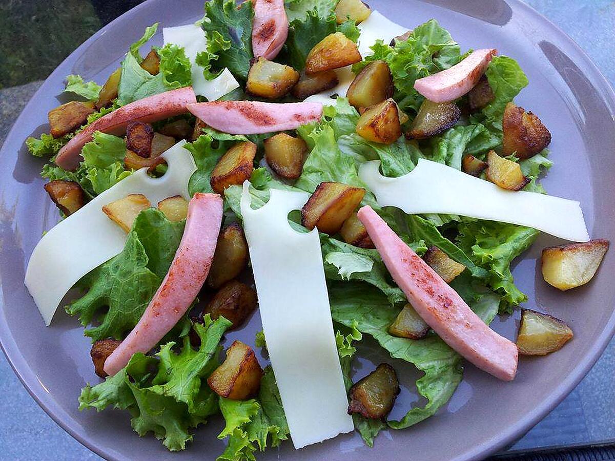 recette Salade au cervelas poêlées