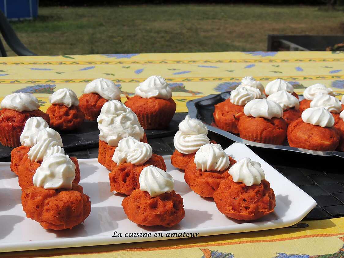 Mini cupcakes tomates et chantilly curry