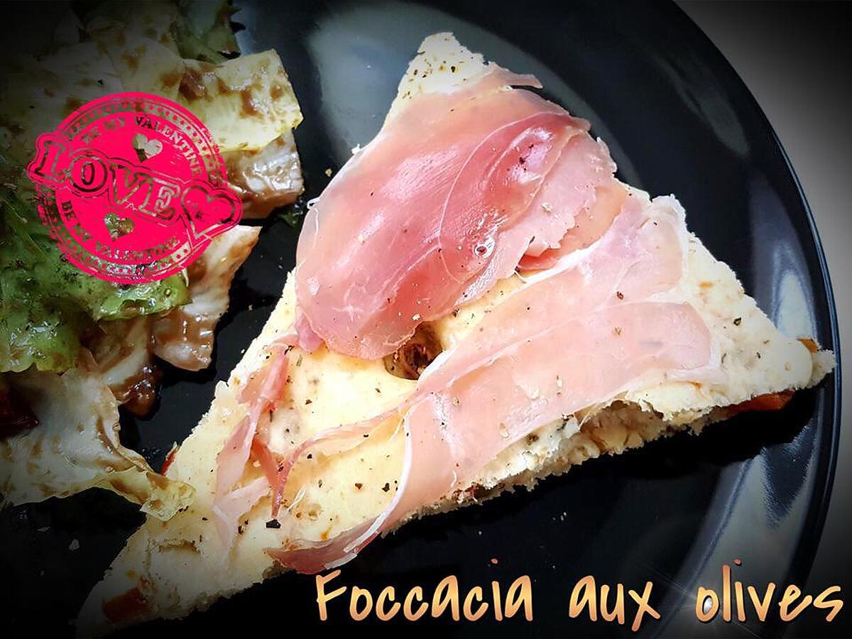 recette Ma première focaccia aux olives