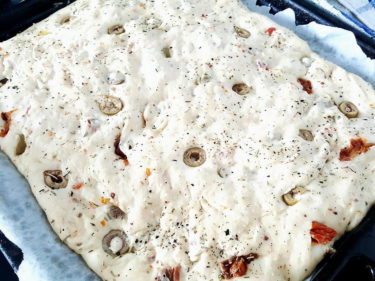 recette Ma première focaccia aux olives