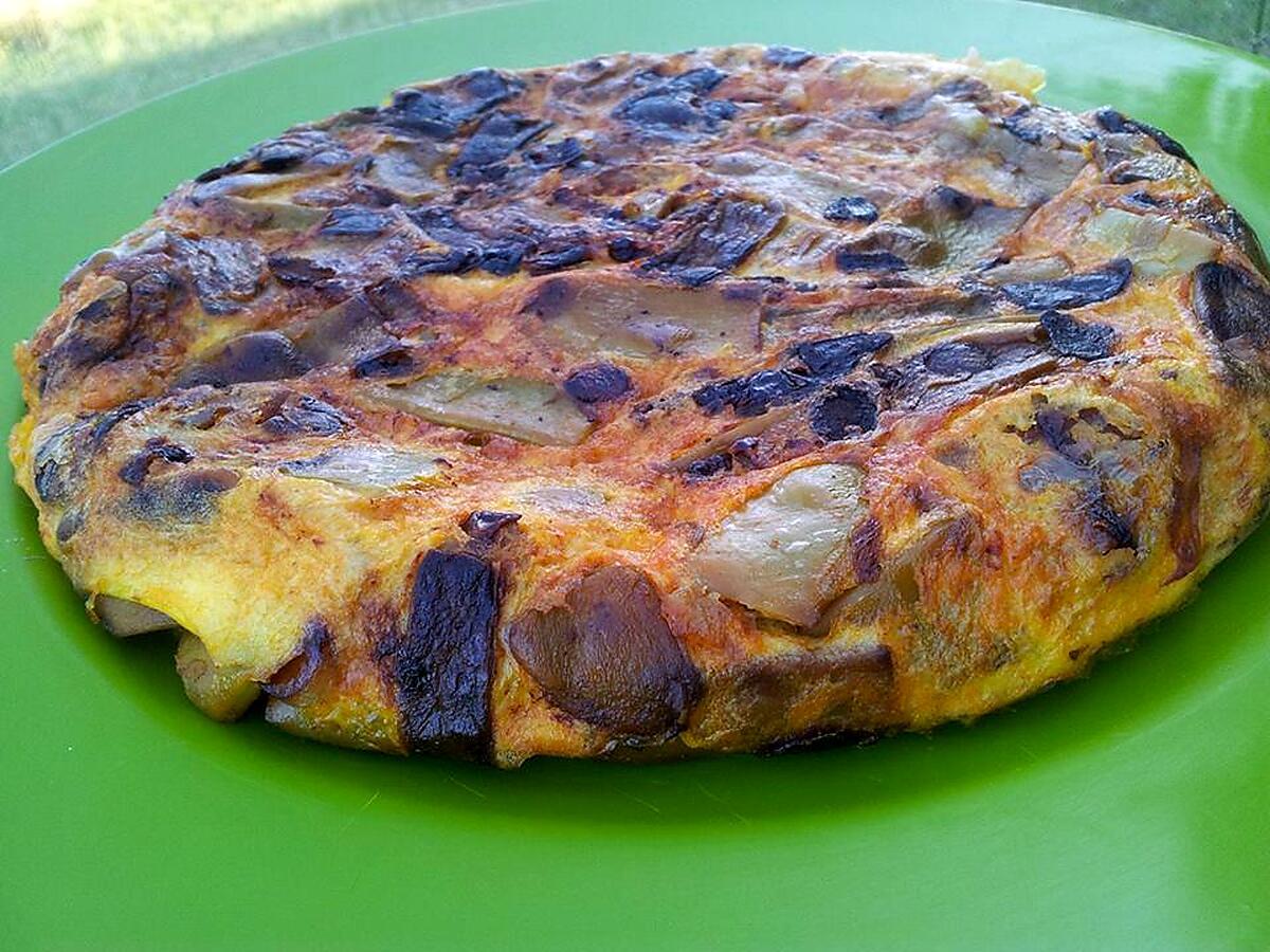 recette Tortilla d'haricots plat au chorizo