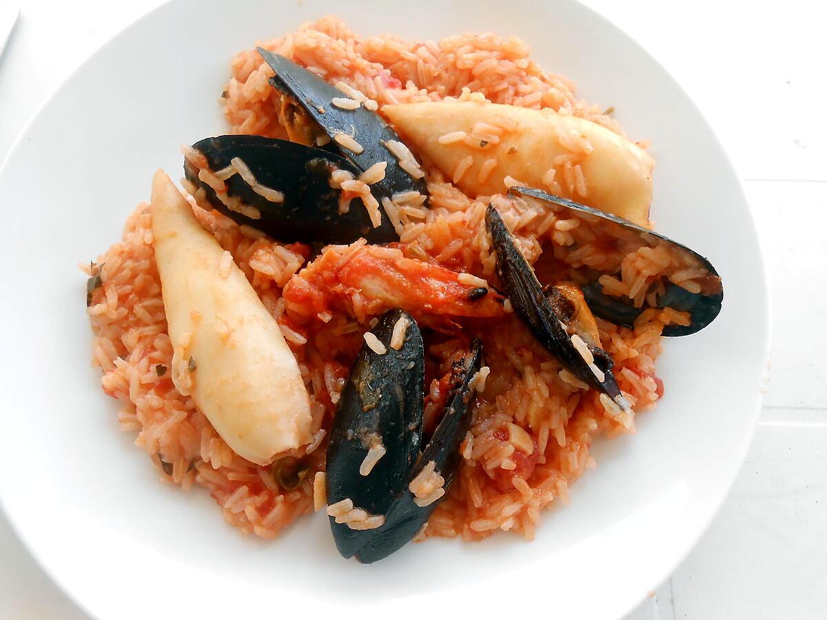 recette RISO A LA MARINARA