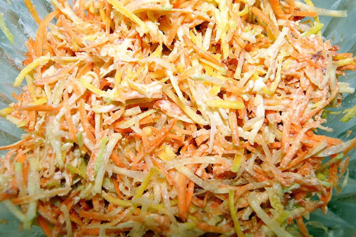 recette Carottes râpées multicolore allégées