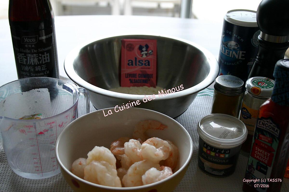 recette Beignets de Crevettes Chinois