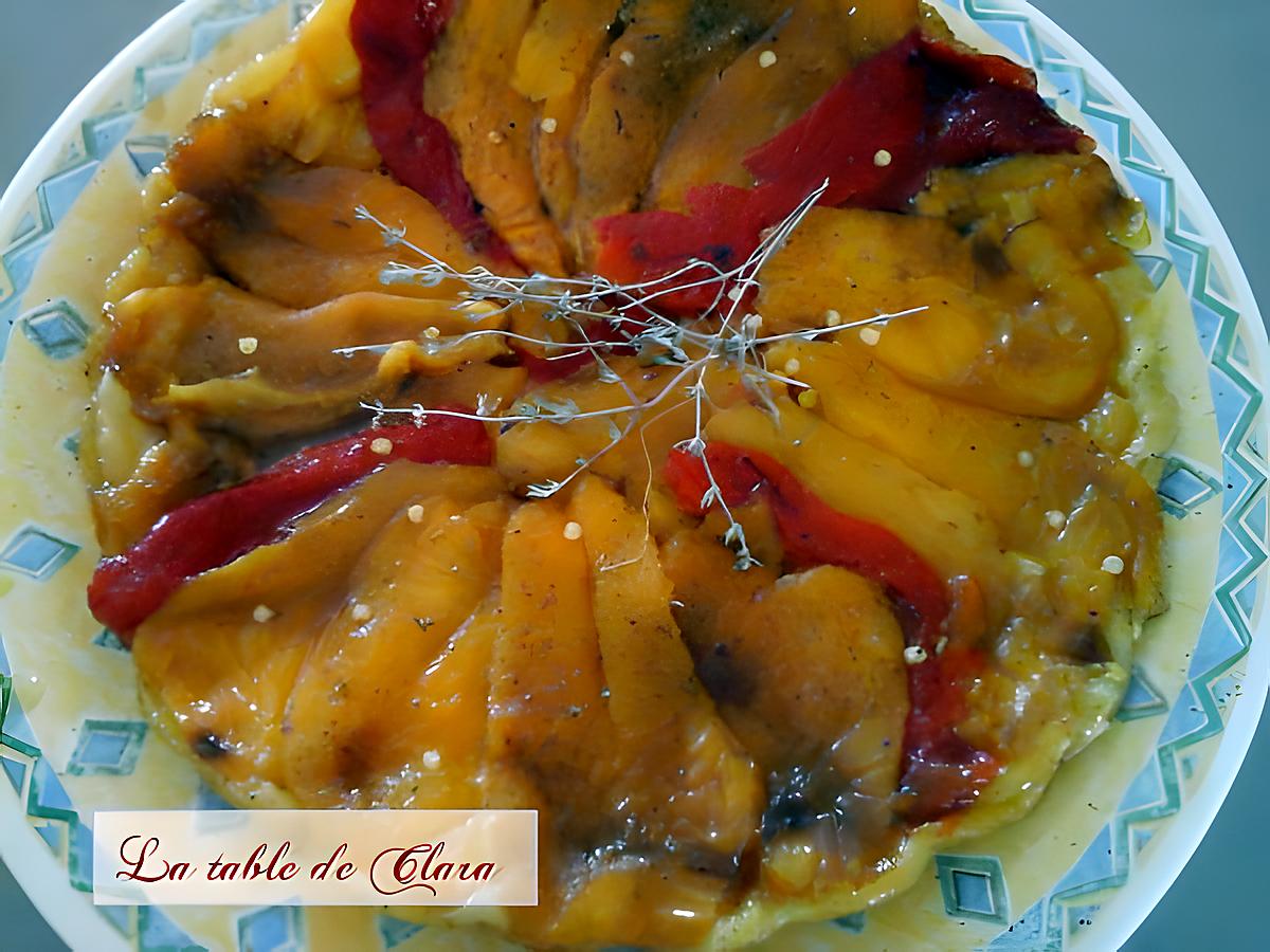 recette TARTE TATIN DE POIVRONS JAUNES