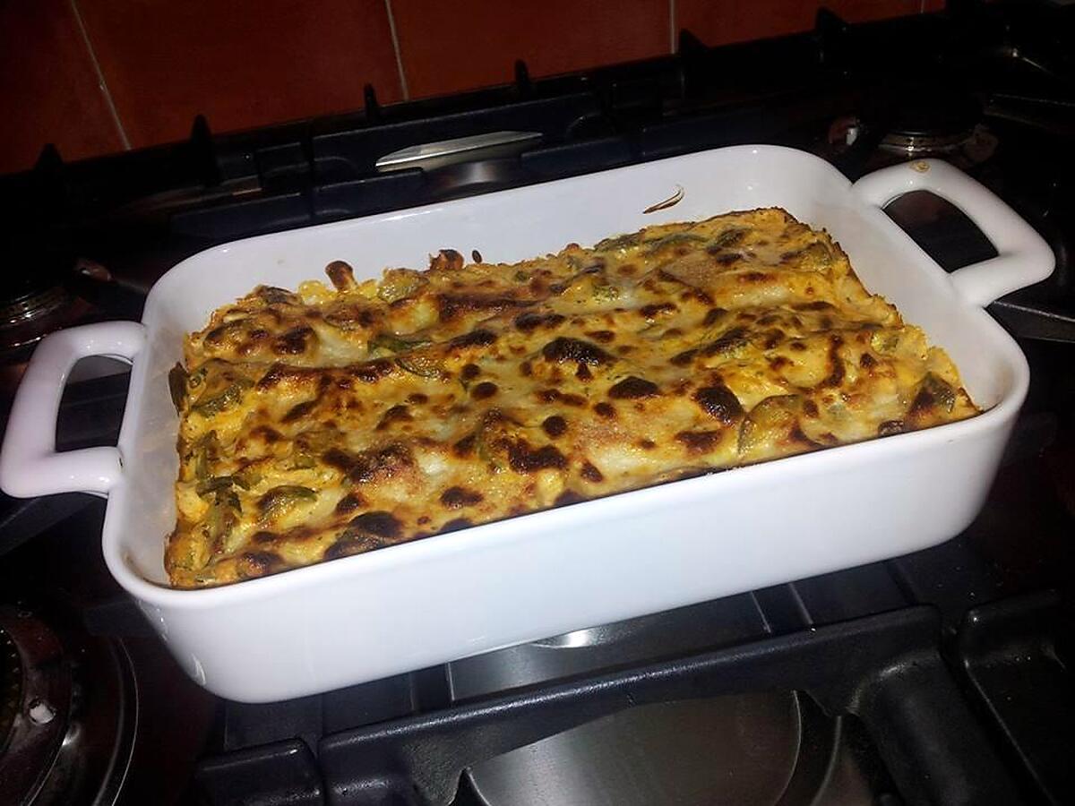 recette Lasagnes aux courgettes et chévre frais