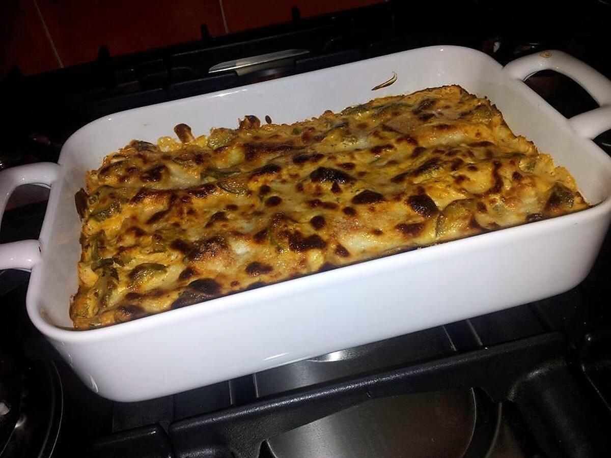 recette Lasagnes aux courgettes et chévre frais