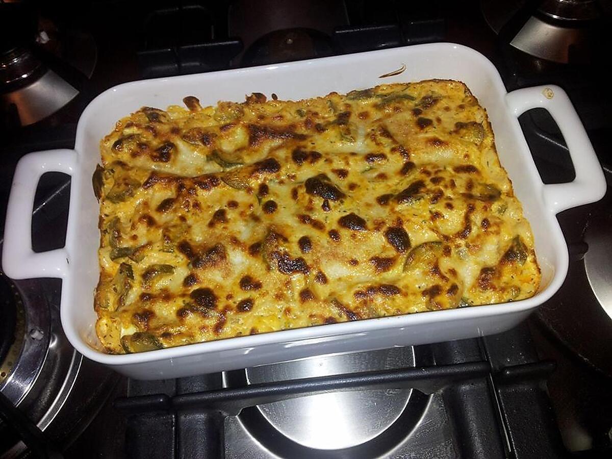 recette Lasagnes aux courgettes et chévre frais