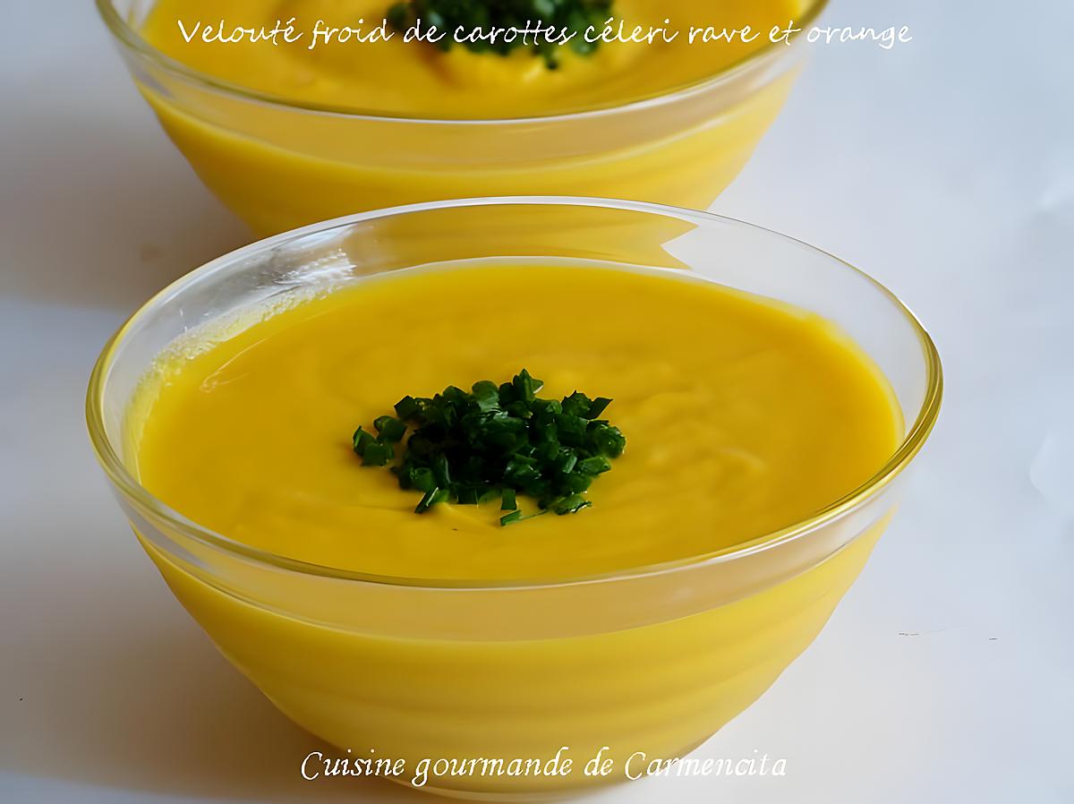 recette Velouté froid de carottes céleri rave et orange