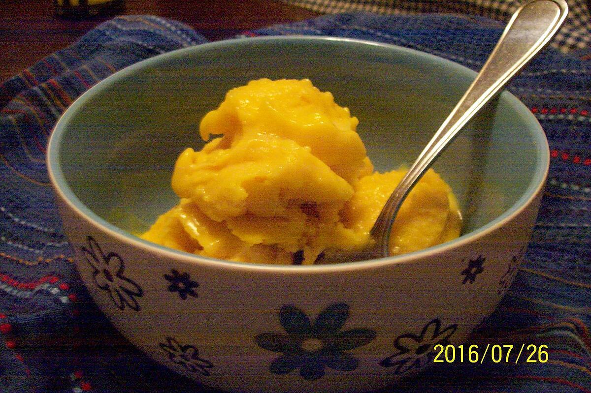 recette Sorbet végétalien à la mangue