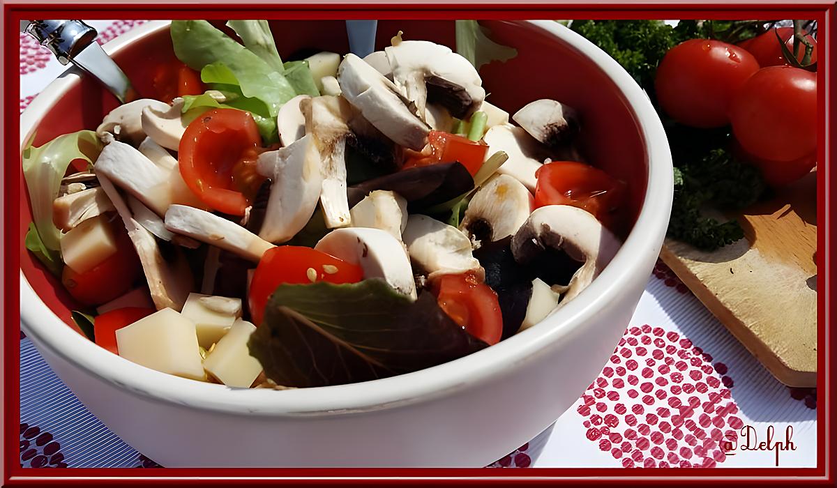 recette Salade de Champignons au gruyère