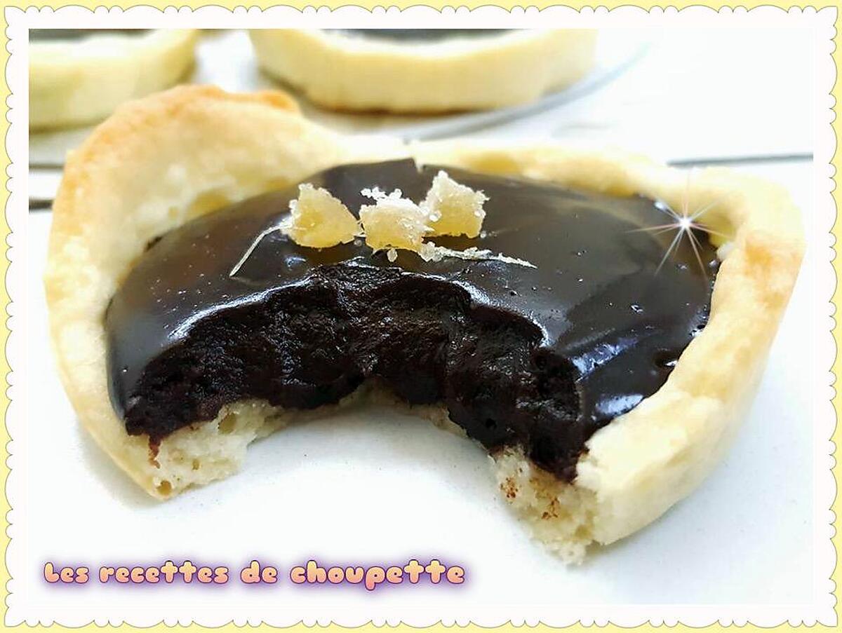 recette Tartelette choco-gingembre