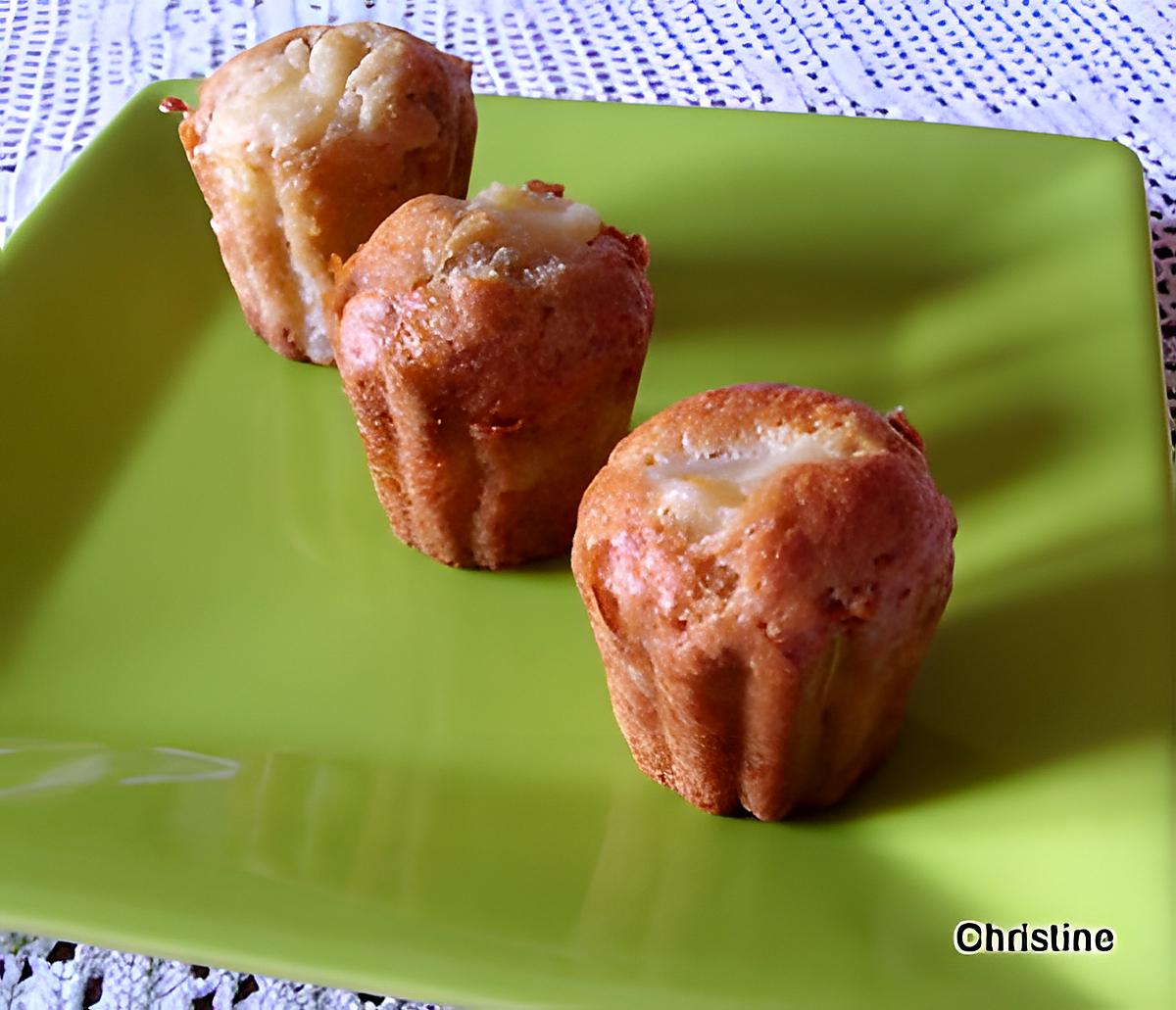 recette Petits gâteaux ananas, lytchees (pour utiliser vos blancs)