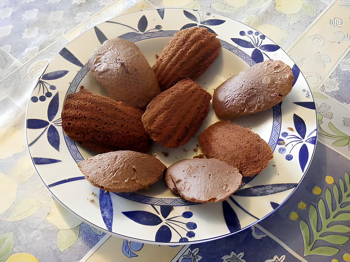 recette Madeleine au chocolat