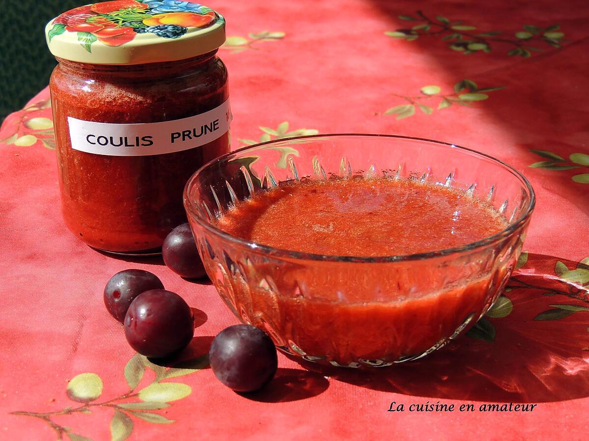 recette Coulis de prunes