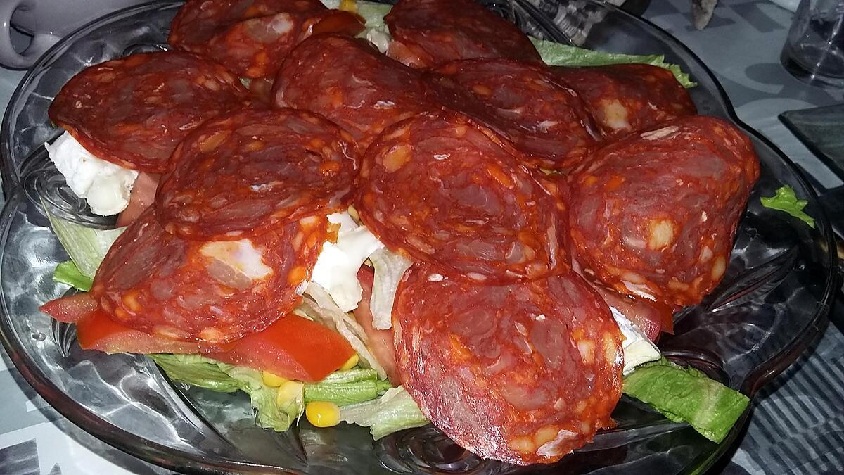 recette Salade au chorizo