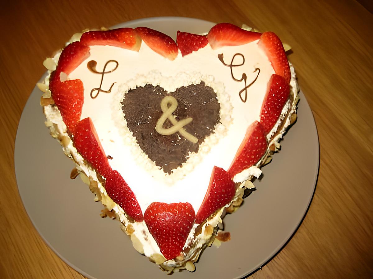 recette Gâteau de saint Valentin