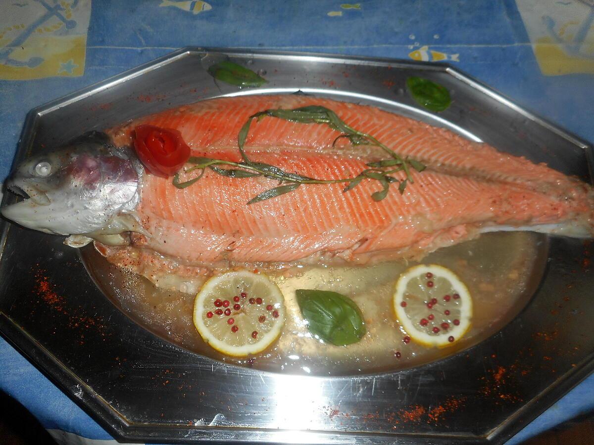 recette Truite de mer en bellevue