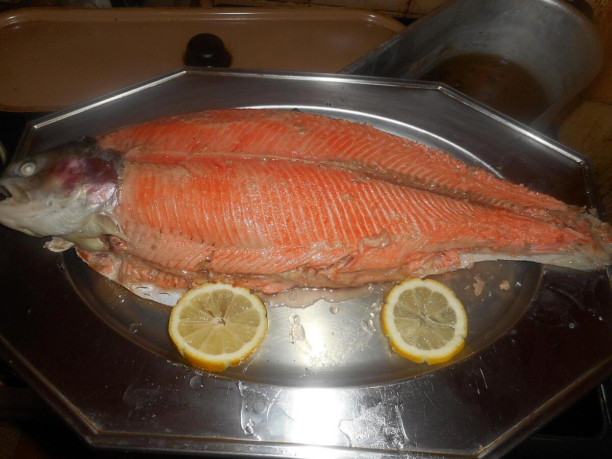 recette Truite de mer en bellevue