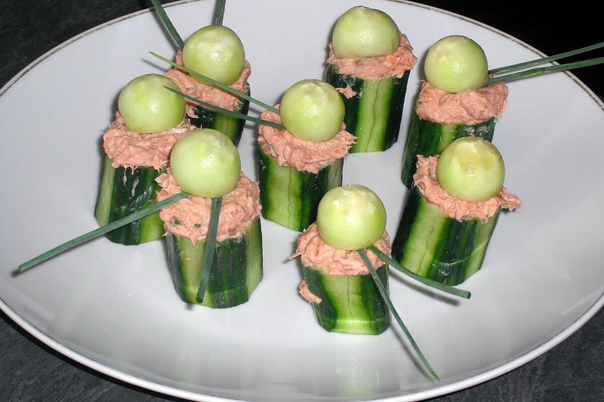 recette Concombres farcis au thon (compatible dukan)