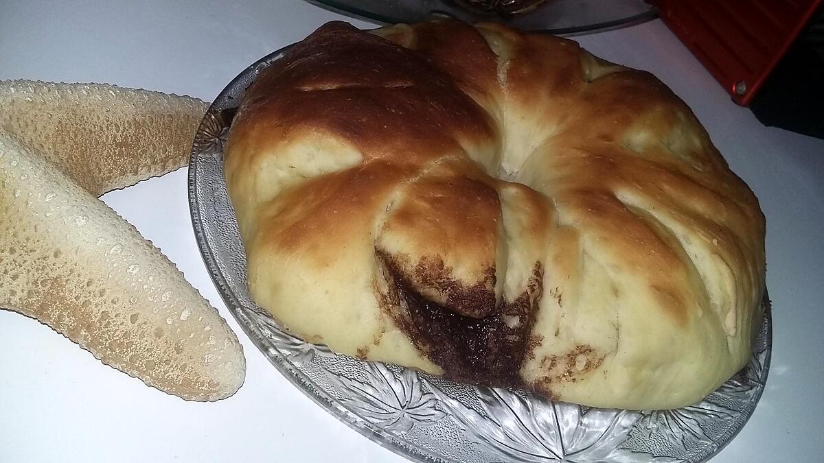 recette Brioche Couronne au Nutella