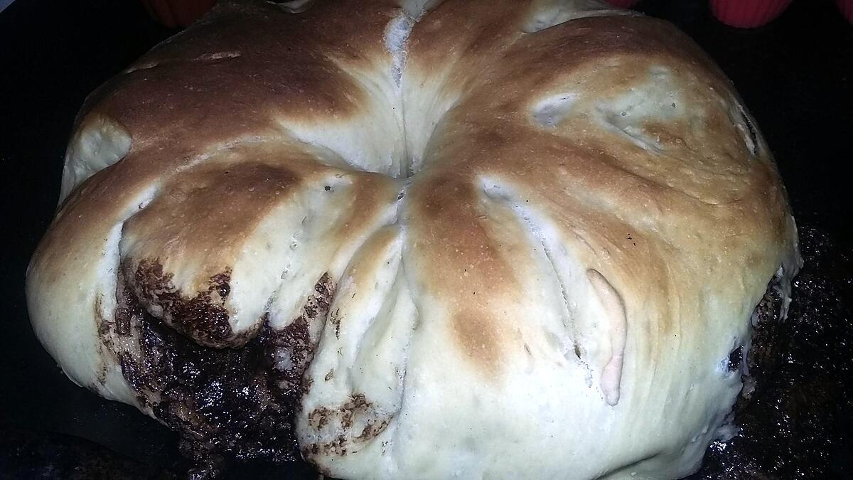 recette Brioche Couronne au Nutella