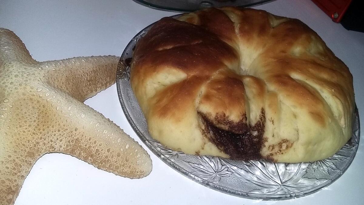 recette Brioche Couronne au Nutella