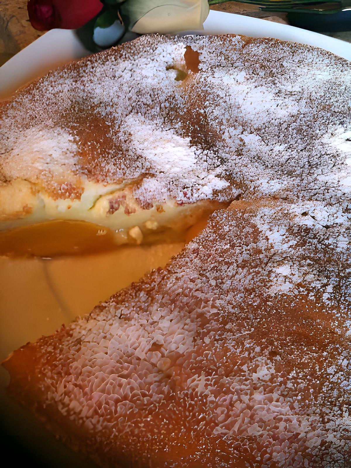 recette CLAFOUTIS  A  LA  PECHE revisité