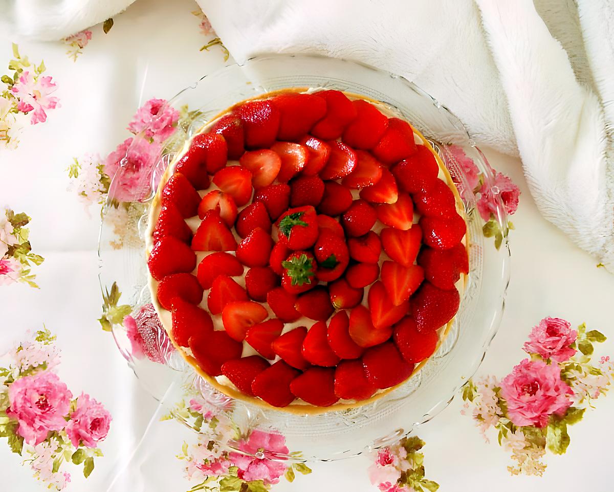 recette Tarte fraise chocolat blanc