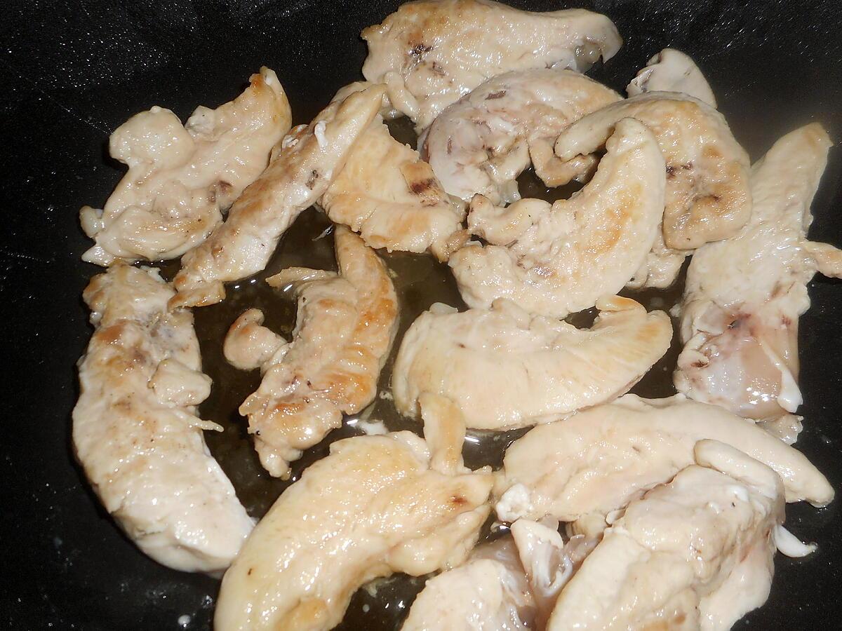 recette Aiguillettes de poulet au curry