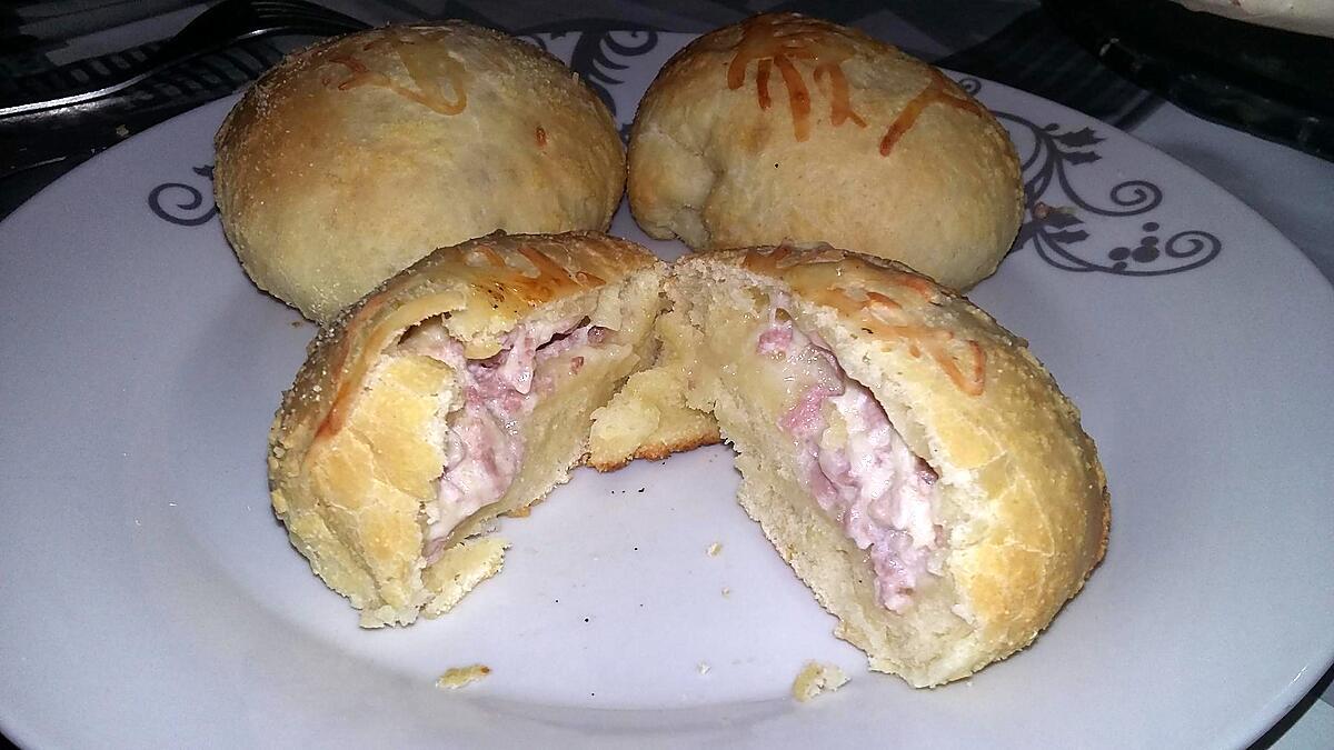 recette Buns jambon fromage maison