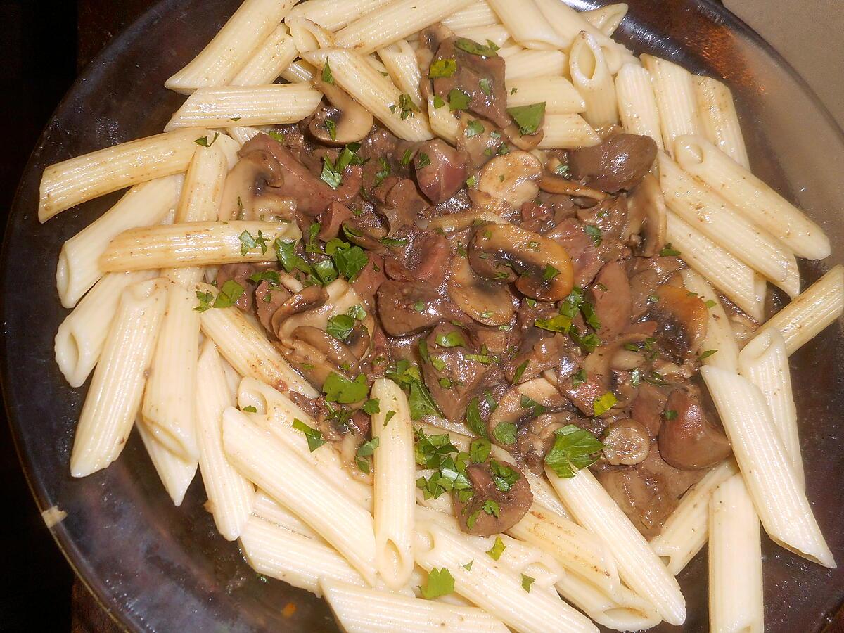 recette Rognons de boeuf aux macaroni