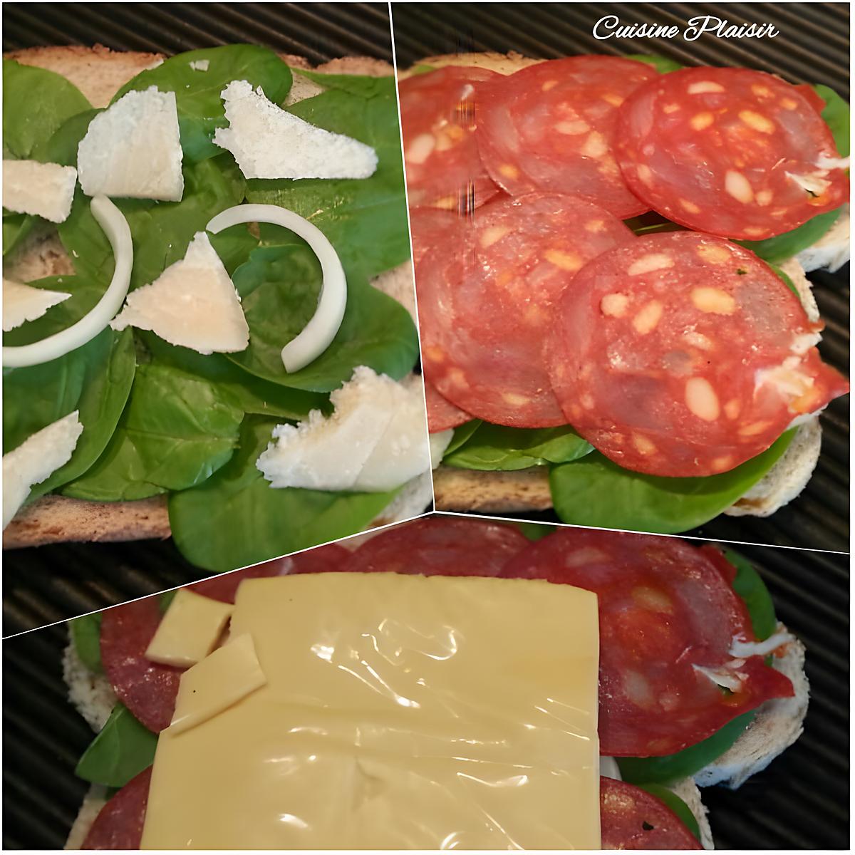 recette Croque chorizo épinards et fromage