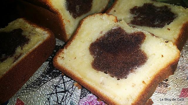 recette Cake au yaourt fleur surprise au chocolat