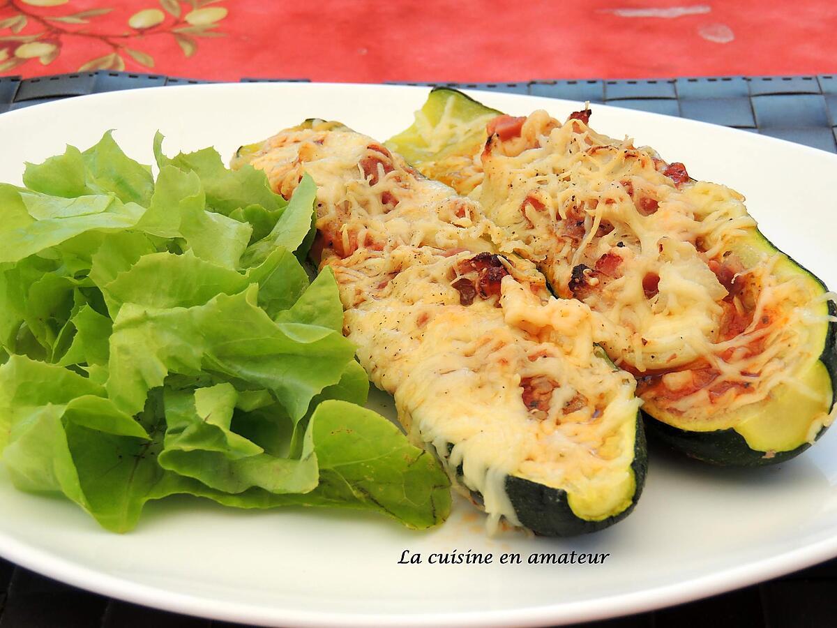 recette Courgettes farcies express