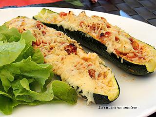 recette Courgettes farcies express