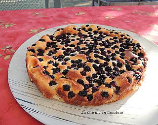 recette Gâteau au fromage blanc et aux mûres