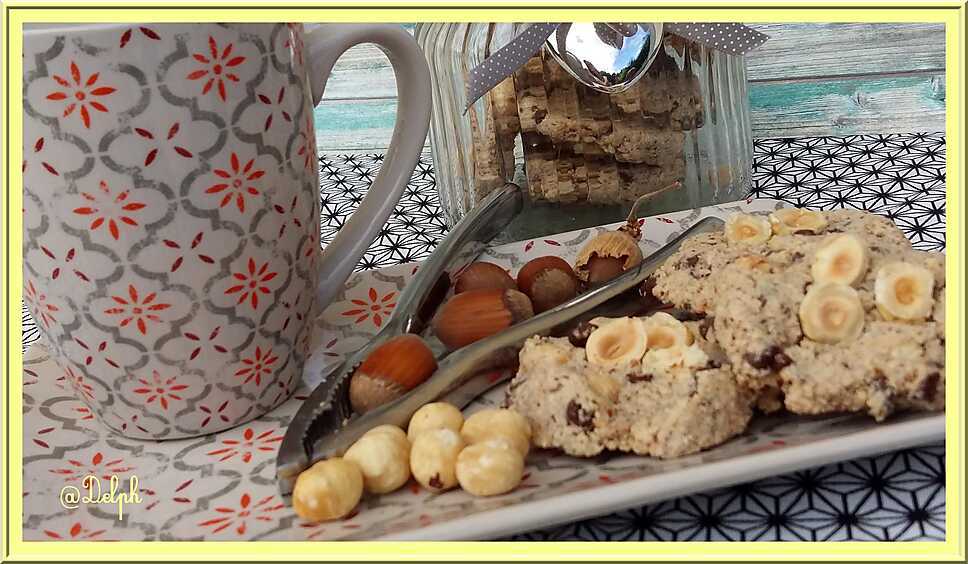 recette Biscuits noisettes chocolat