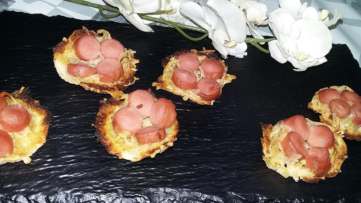 recette Minis tatins de saucisses de Strasbourg