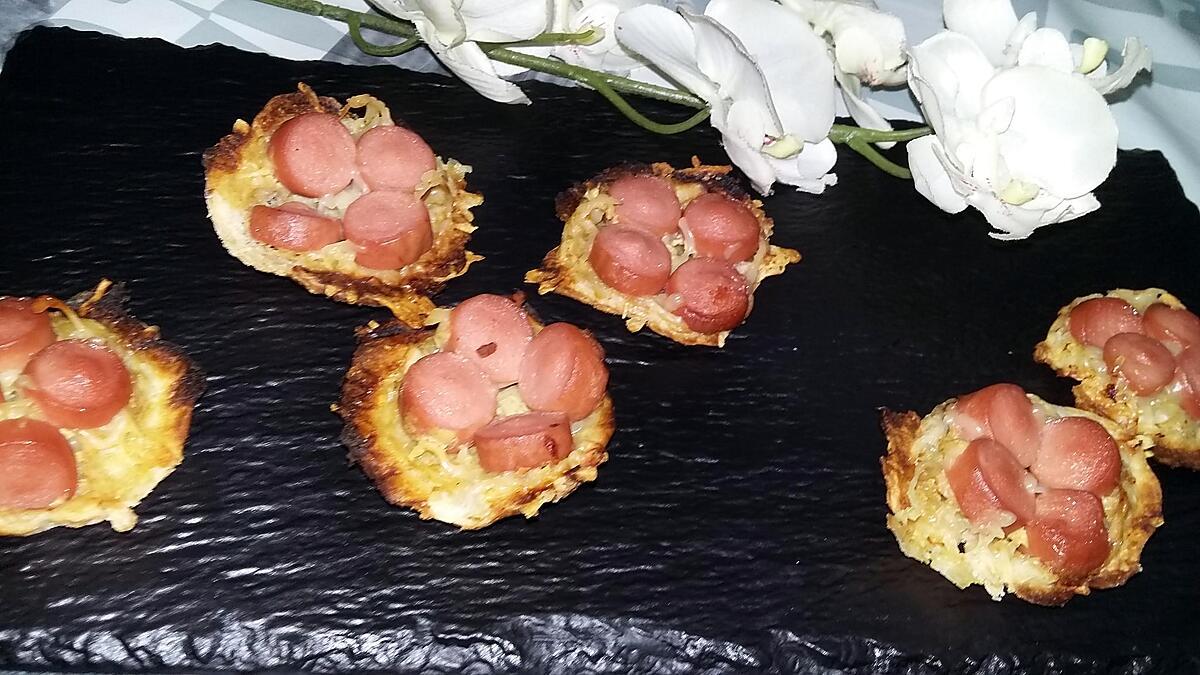 recette Minis tatins de saucisses de Strasbourg