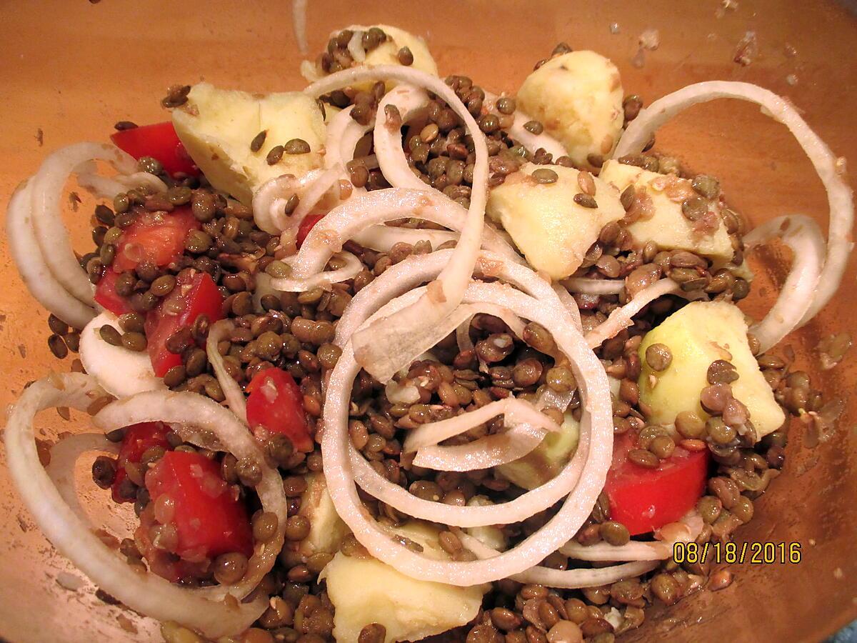 recette salade de lentilles